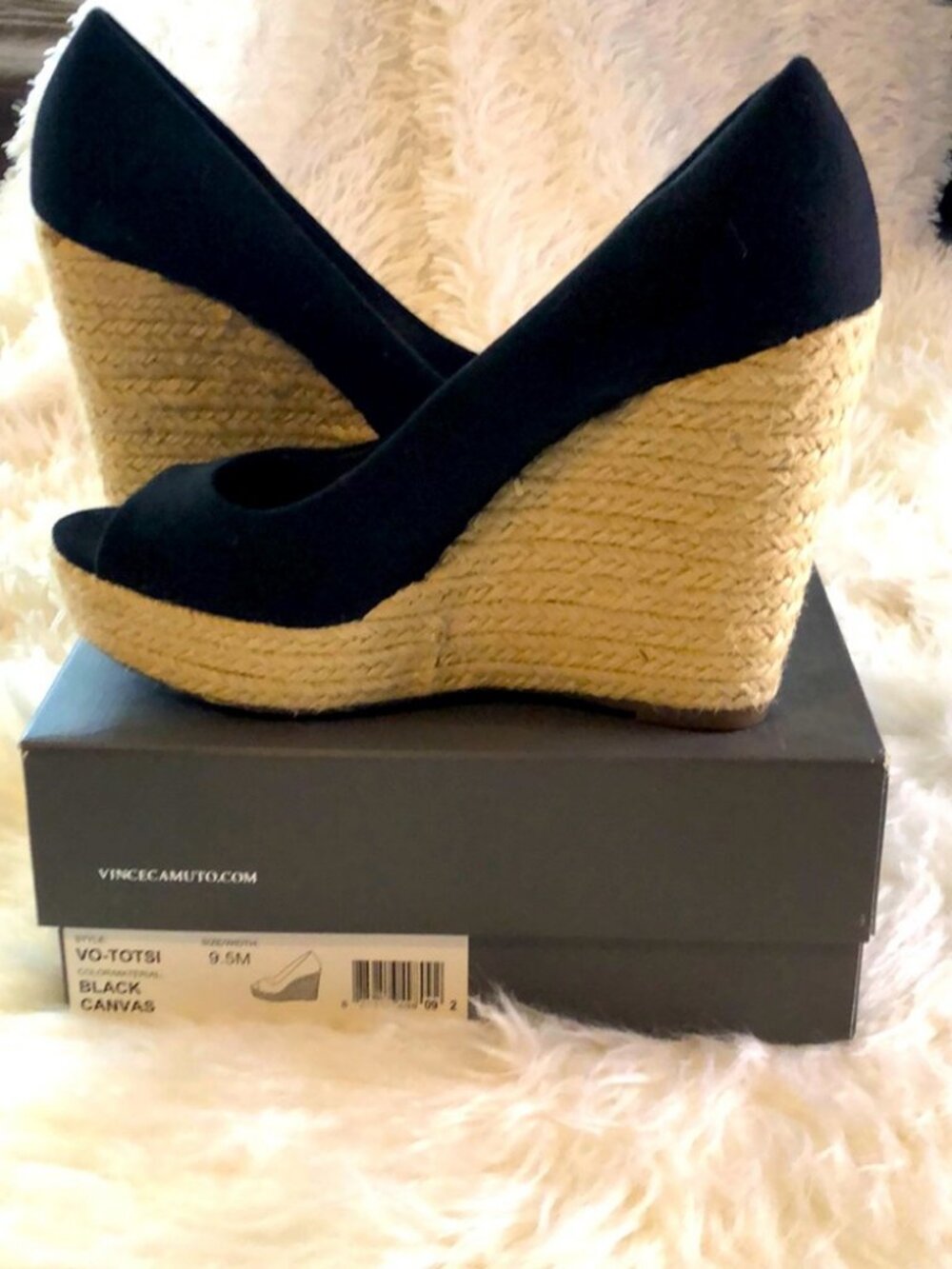 Vince Camuto Black Espadrilles Size 9.5 NWT